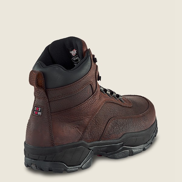 Red Wing Hiking Boots Dark Brown - Mens Truhiker - 6-inch Waterproof Soft Toe - 8057-BSOKR